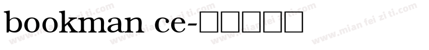 bookman ce字体转换